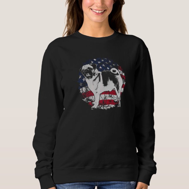 Pug Mops Carlin Hundras  32 T Shirt (Framsida)
