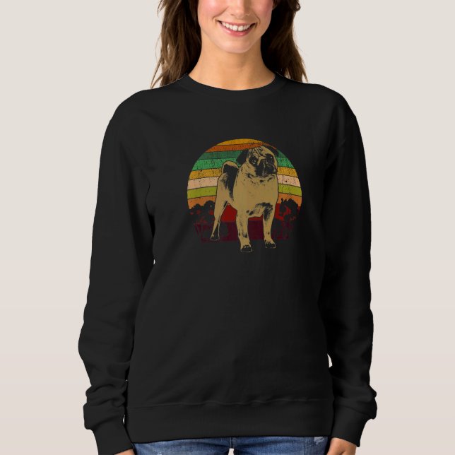 Pug Mops Carlin Hundras  43 T Shirt (Framsida)