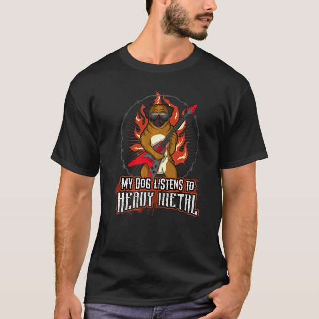 Pug Mops Carlin Hundras  52 T Shirt (Framsida)