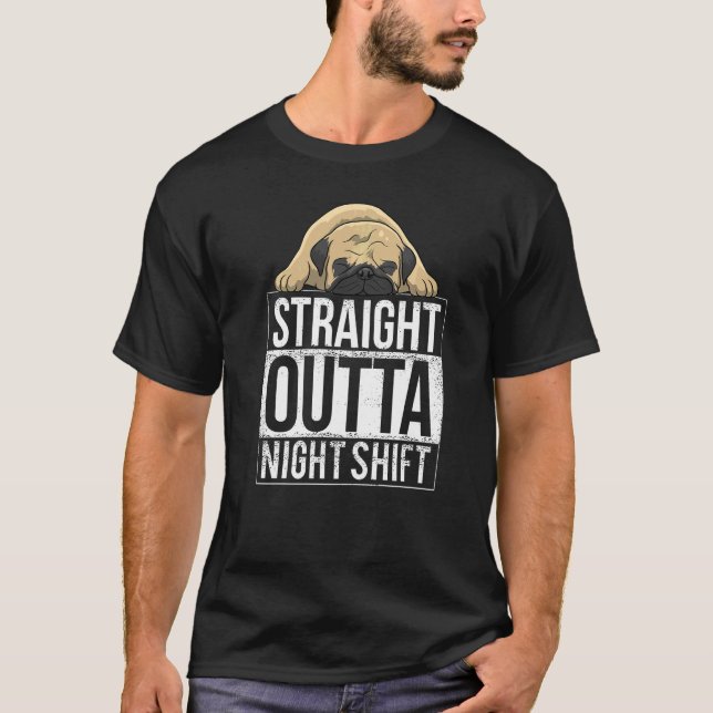 Pug Mops Carlin Hundras  54 T Shirt (Framsida)