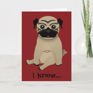Pug Mors dag-kort Kort