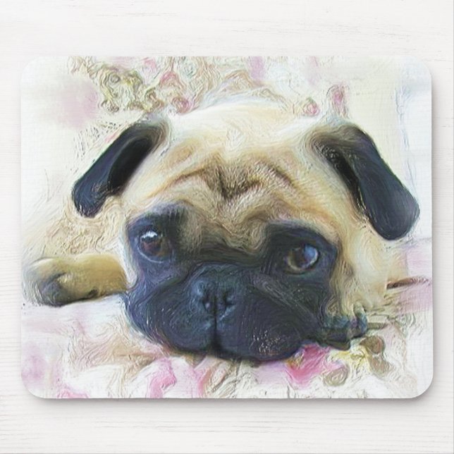 Pug mousepad musmatta (Framsidan)