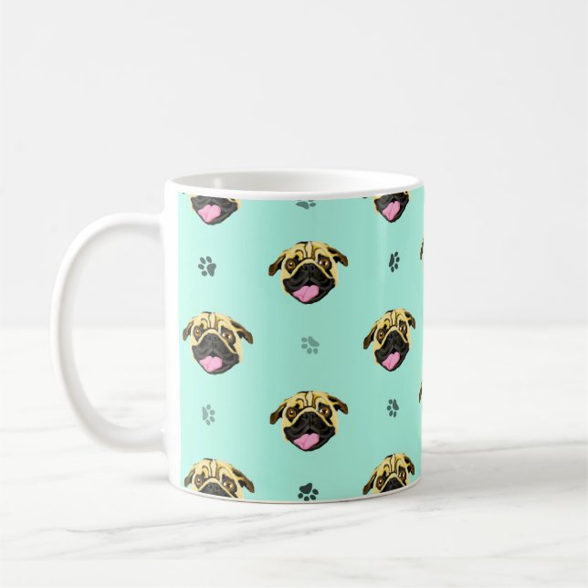 Pug Mug Mint Kaffemugg (Vänster)