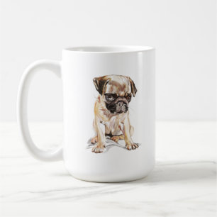 Pug Mug – Söt hundmamma kaffekopp present