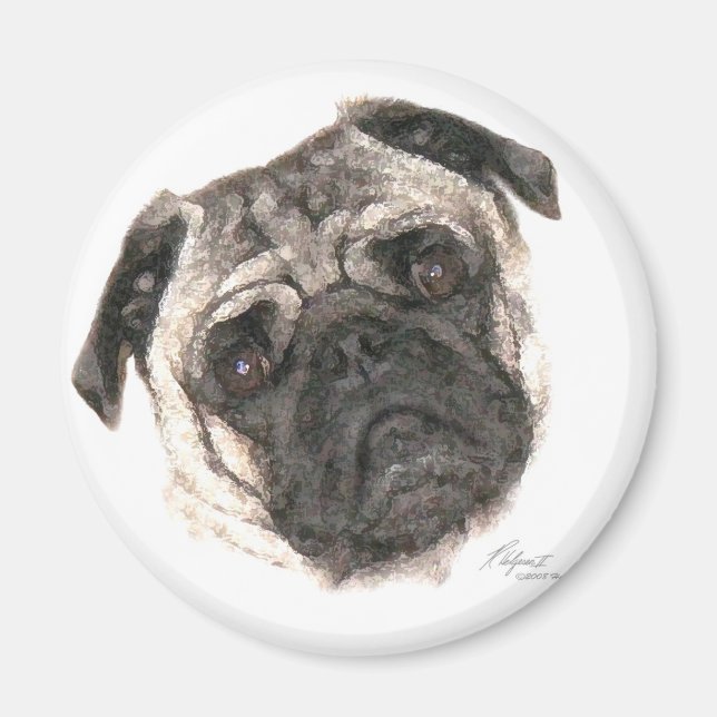 Pug Mugg Magnet (Framsidan)