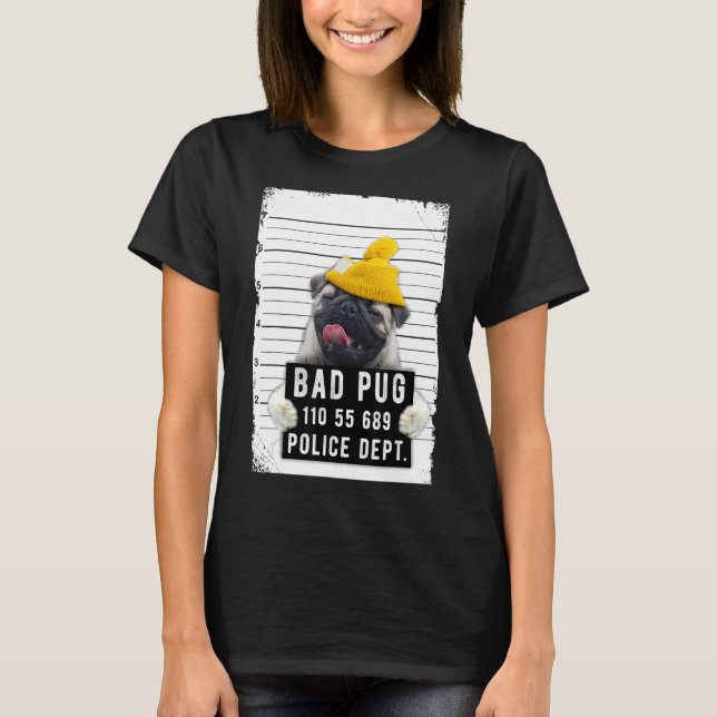 Pug Mugg Shot T Shirt (Framsida)