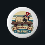 Pug Napping Knapp<br><div class="desc">Pug Napping</div>