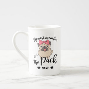 Pug - Nyaste medlem i förpackningen Benporslin Mugg