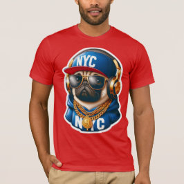 PUG-NYC 4 T SHIRT