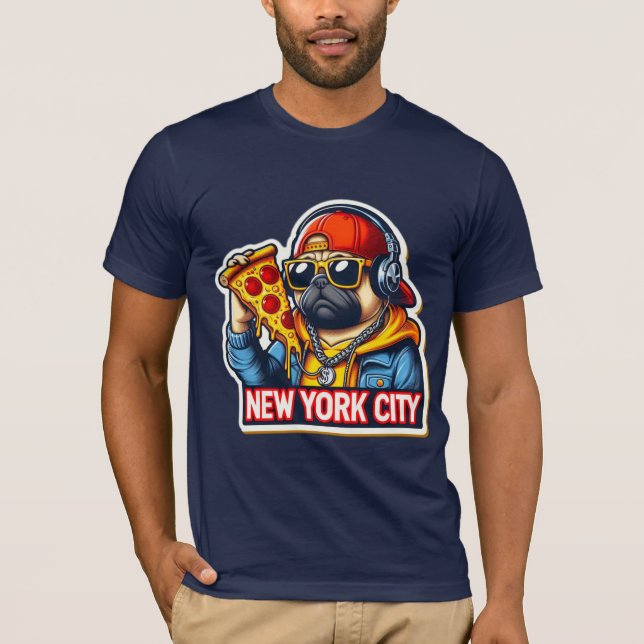 PUG-NYC STIL 3 T SHIRT (Framsida)