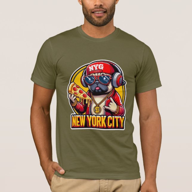 PUG-NYC STIL 4 T SHIRT (Framsida)