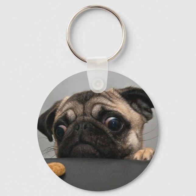 Pug Nyckelring (Framsida)