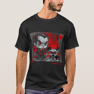 Pug och Dracula Graffiti Art 9 T Shirt