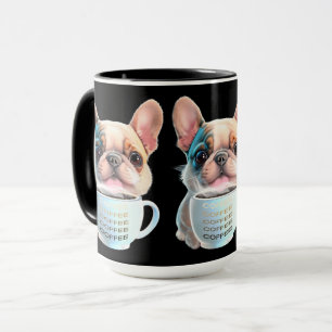 Pug- och kaffe-hund älskare-kaffe älskare mugg
