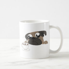 Pug och kaffe kaffemugg