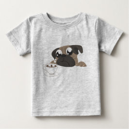 Pug och kaffe t-shirt