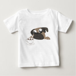 Pug och kaffe t-shirt