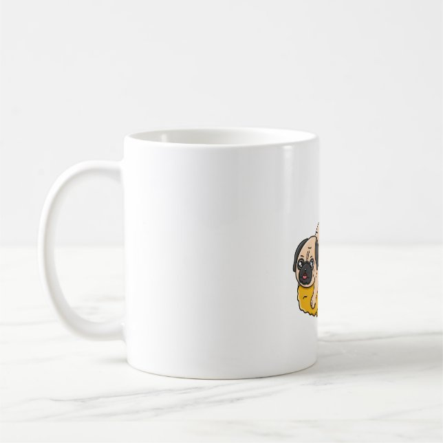 Pug och Tempura Kaffemugg (Vänster)