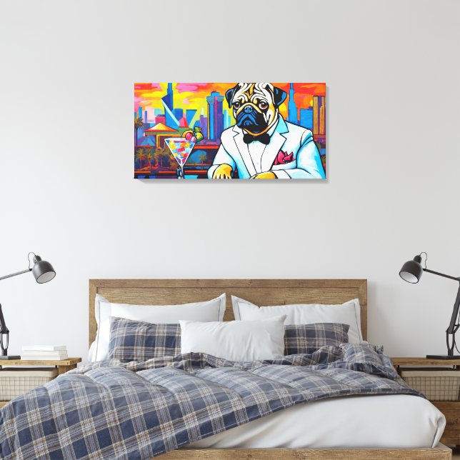 PUG PÅ STADEN 2 CANVASTRYCK (Insitu (sovrum))