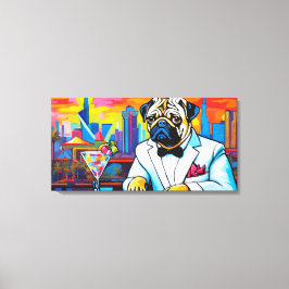 PUG PÅ STADEN 2 CANVASTRYCK