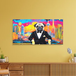 PUG PÅ STADEN 5 CANVASTRYCK