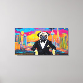 PUG PÅ STADEN 5 CANVASTRYCK