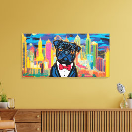 PUG PÅ STADEN CANVASTRYCK