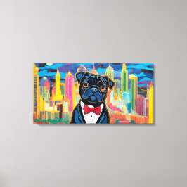 PUG PÅ STADEN CANVASTRYCK