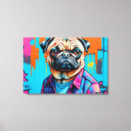 PUG PÅ VÄG TILL NÅGON ANNAN CANVASTRYCK