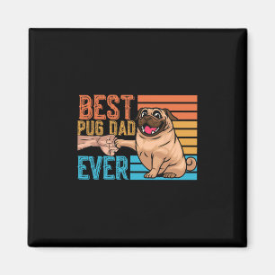 Pug Pappa Alltid Fars Dag Pappa Papa Pug Magnet