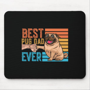 Pug Pappa Alltid Fars Dag Pappa Papa Pug  Musmatta