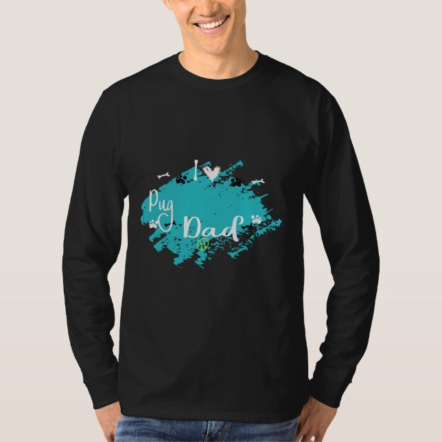 Pug pappa Classic T-Shirt 443 (Framsida)