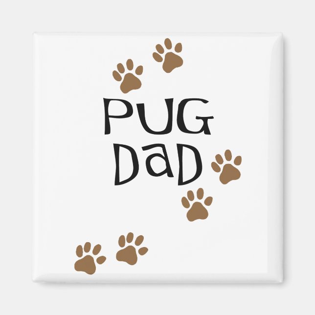 Pug Pappa Magnet (Framsidan)