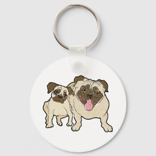 Pug Pappa Nyckelring