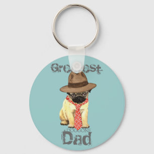 Pug Pappa Nyckelring