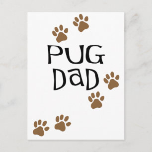 Pug Pappa Vykort