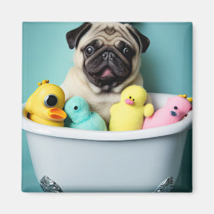 Pug Paradise: En baddräkt i Tub Magnet