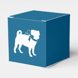 Pug Party Blue Theme Firande Presentaskar