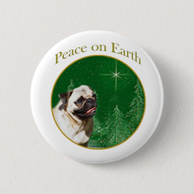 Pug Peace Knapp (Framsida)