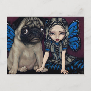 "Pug Pixie" vykort