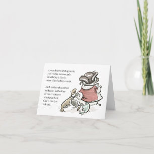 Pug Poetry: Cap'n Curly Card Kort