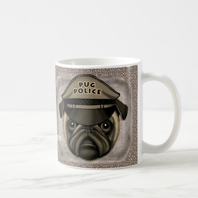 Pug Police mugg (Höger)