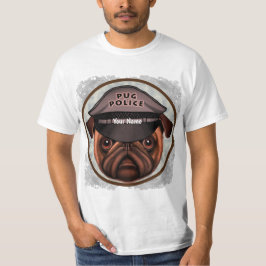 Pug Police T Shirt