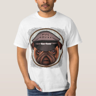 Pug Police T Shirt