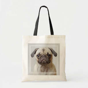 Pug Porträtt Tygkasse