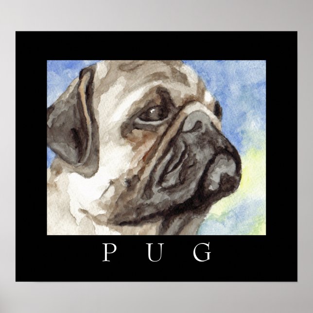 Pug Poster Art (Framsidan)