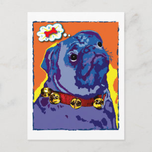 Pug Prayer Vykort