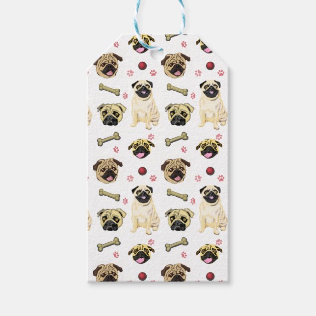 Pug Presentkort Presentetikett (Framsidan)