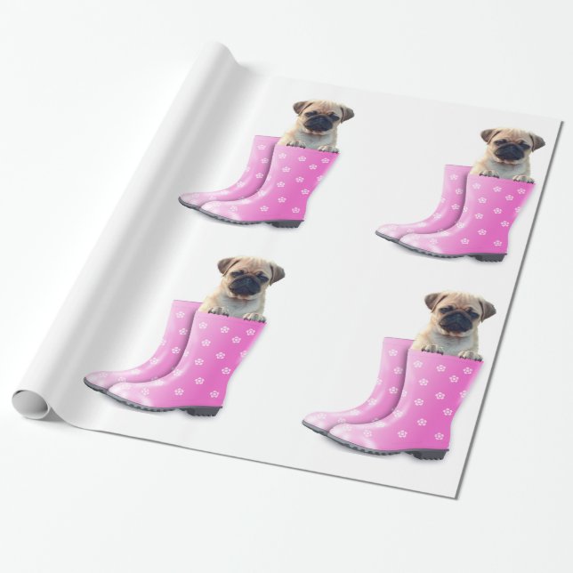 Pug Presentpapper (Utrullad)