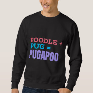Pug Pudel Mix Definition Classic T-Shirt 552 Lång Ärmad Tröja